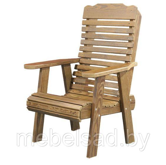 Кресло-трон садовое и банное из массива сосны "Элегант №2"