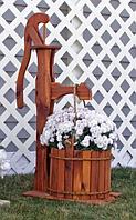 Цветочница садовая деревянная "Колонка Цветочная"