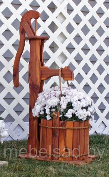Цветочница садовая деревянная "Колонка Цветочная" - фото 1 - id-p165330832
