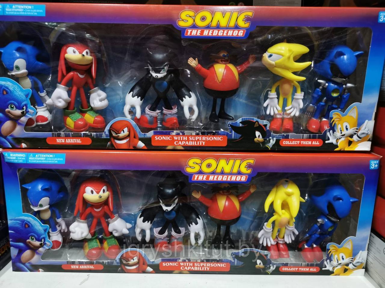 Набор фигурок героев из м/ф Соник (Sonic 2), 6 героев, арт.962465 - фото 2 - id-p164871870