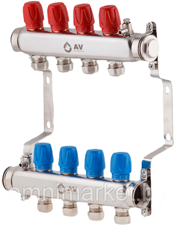 Коллекторная группа AVE135 4 выхода AV Engineering AVE13500104