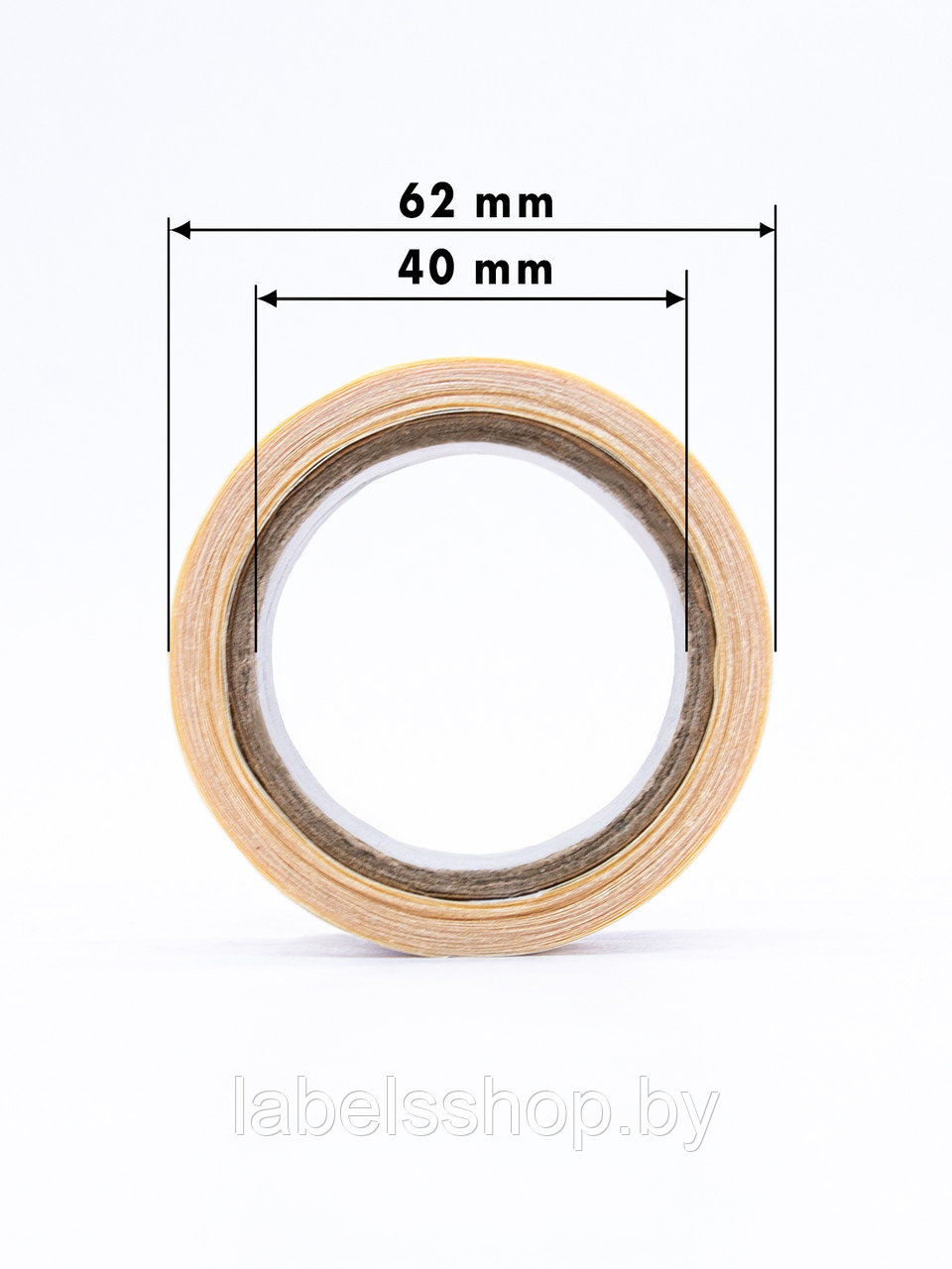 Круглые самоклеящиеся термонаклейки / этикетки в виде круга (D 30 мм), цвет белый, 300 шт в ролике. - фото 4 - id-p165349528