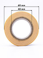 Круглые самоклеящиеся наклейки / этикетки в виде круга (D 50 мм), цвет красный, 300 шт в ролике., фото 4