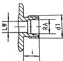 Кран шаровой двухходовой S32 (26*1,5) SW9 (RSAP 2V) нар.р., фото 2