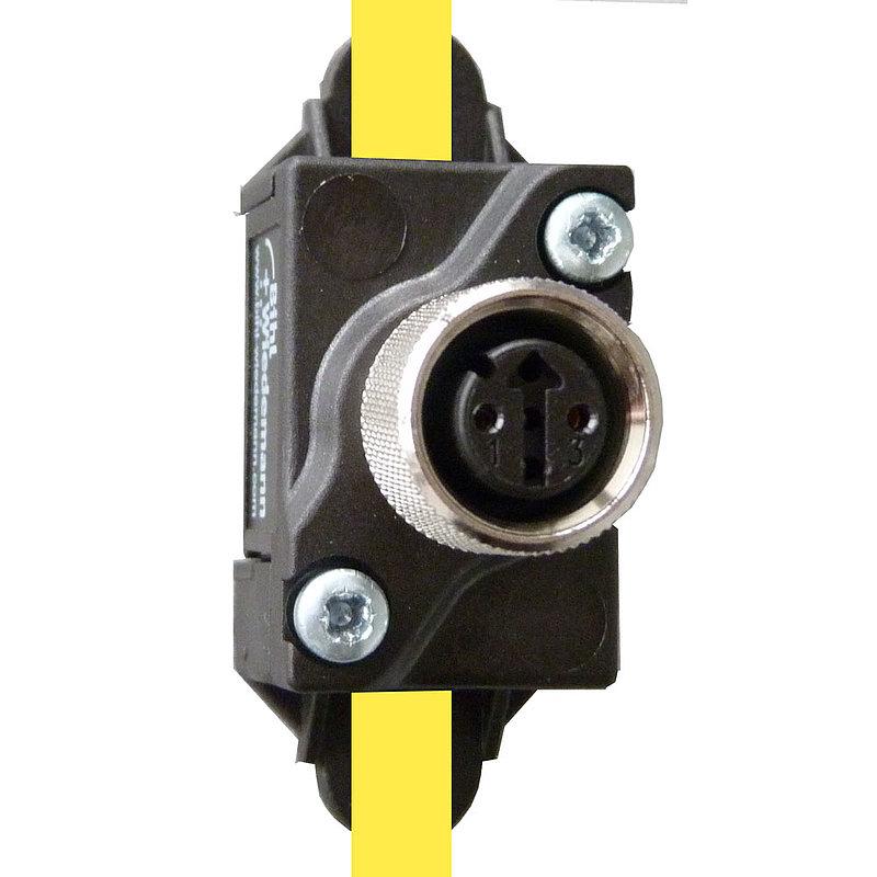 Passive Distributor ASi to 1 x M12 socket, 5 poles, depth 30 mm, IP67