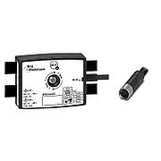 Passive Distributor AUX to 1 x M12 power cable sockets, straight, L-coded, 4 poles, depth 25 mm, IP67