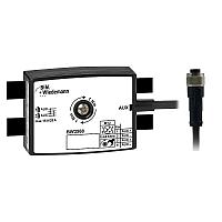 Passive Distributor AUX to 1 x M12 power cable plug, straight, T-coded, 4 poles, depth 25 mm, IP67