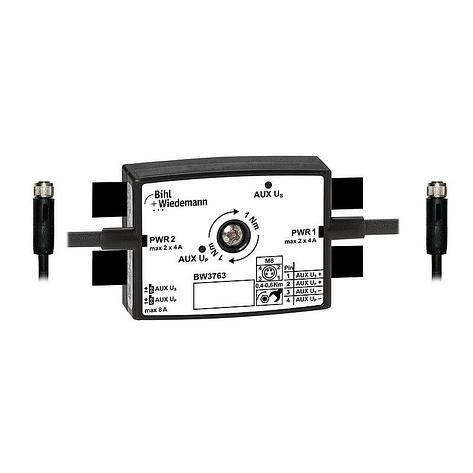 Passive Distributor AUX to 2 x M8 cable sockets, straight, 4 poles, 19 mm deep, IP67, фото 2