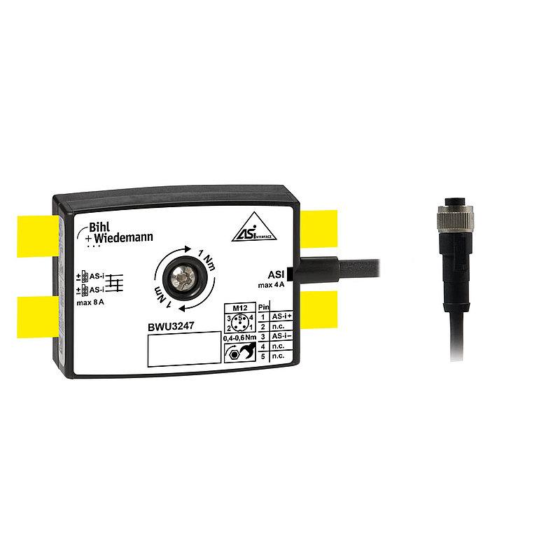 Passive Distributor ASi to 1 x M12 cable socket, straight, 5 poles, depth 19 mm, IP67 - фото 1 - id-p165351460