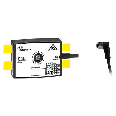 Passive Distributor ASi to 1 x M12 cable socket, angled, 5 poles, depth 19 mm, IP67, фото 2