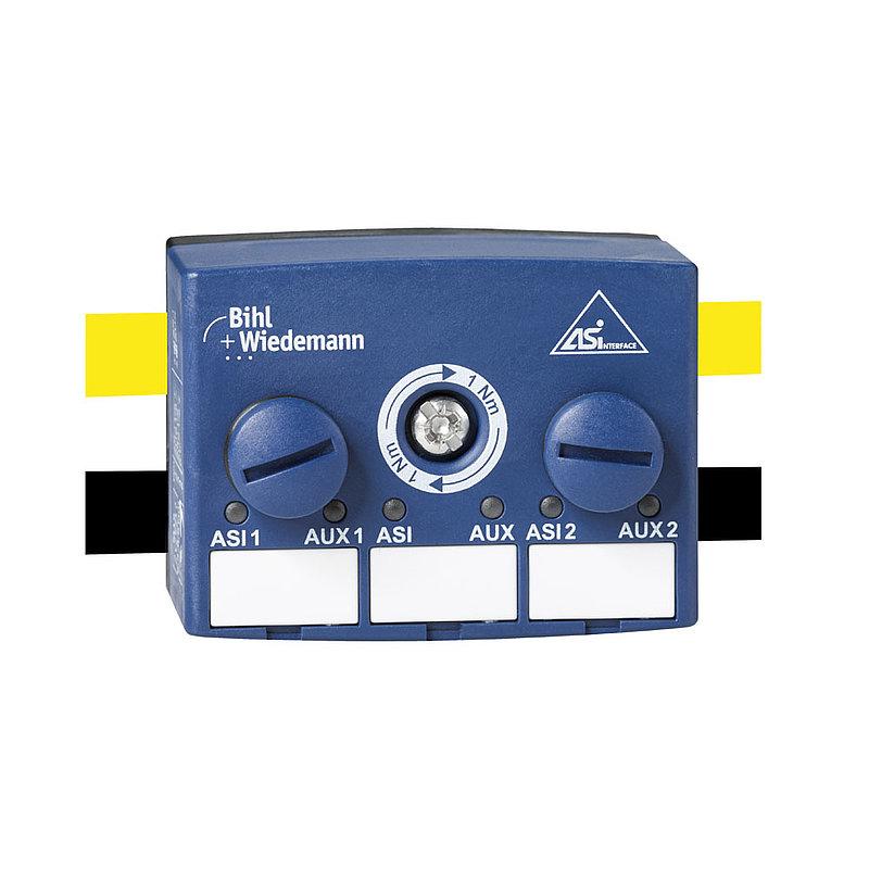 Passive Distributor ASi/AUX to 2 x M12 sockets, 5 poles, depth 35 mm, IP67 - фото 1 - id-p165351481