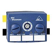 Passive Distributor ASi/AUX to 2 x M12 sockets, 5 poles, depth 35 mm, IP67