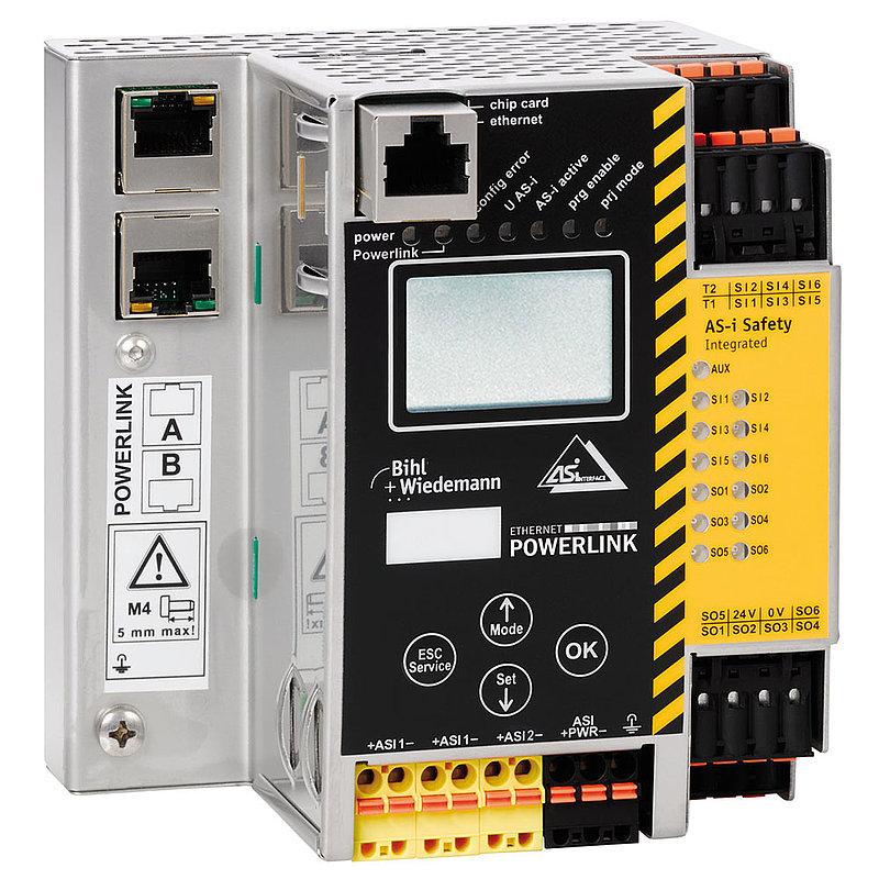 ASi-3 POWERLINK Gateway with integrated Safety Monitor, 2 ASi masters