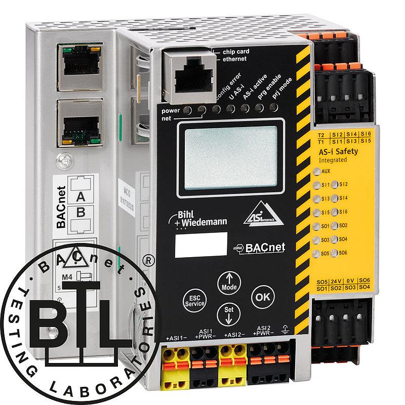 ASi-3 BACnet/IP Gateway with integrated Safety Monitor, 2 ASi masters