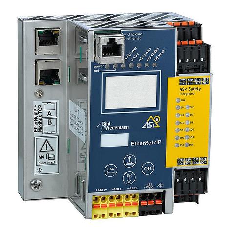 ASi-5/ASi-3 EtherNet/IP + ModbusTCP Gateway with integrated Safety Monitor, 1 ASi-5/ASi-3 master, фото 2