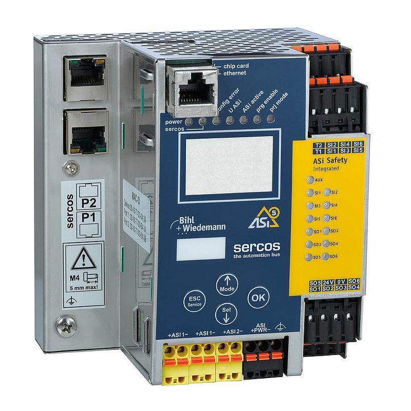 ASi-5/ASi-3 safe Schneider drives over Sercos Gateway with integrated Safety Monitor, 2 ASi-5/ASi-3 masters - фото 1 - id-p165351517