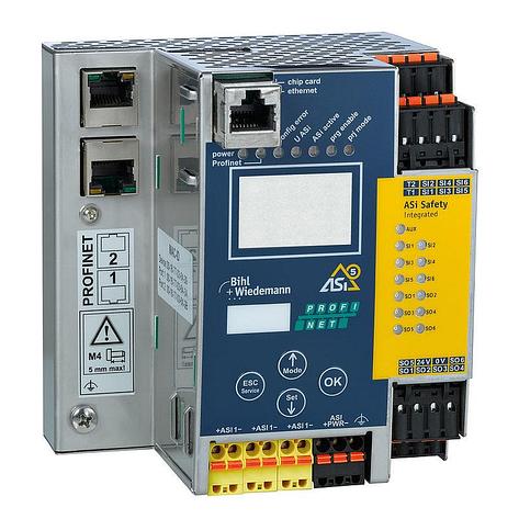 ASi-5/ASi-3 PROFINET Gateway with integrated Safety Monitor, 1 ASi-5/ASi-3 master, фото 2