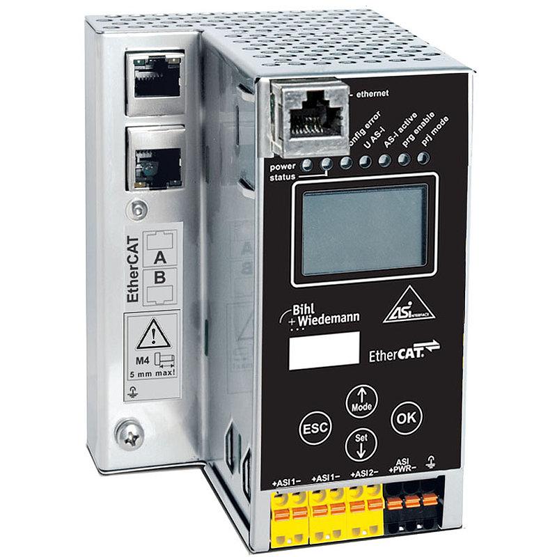 ASi-3 EtherCAT Gateway in Stainless Steel, 2 masters