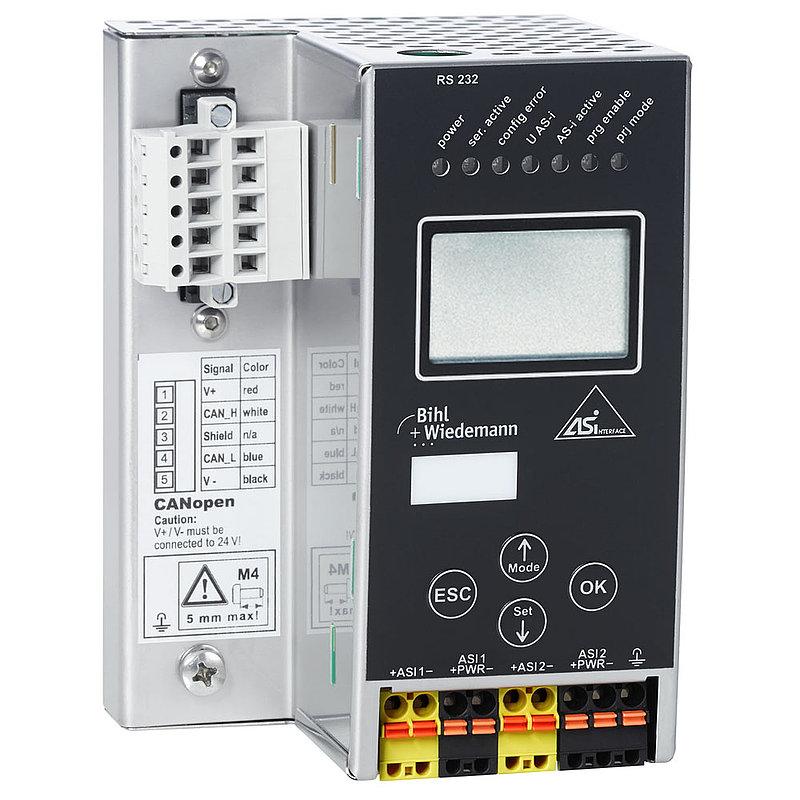 ASi-3 DeviceNet Gateway in Stainless Steel, 2 masters