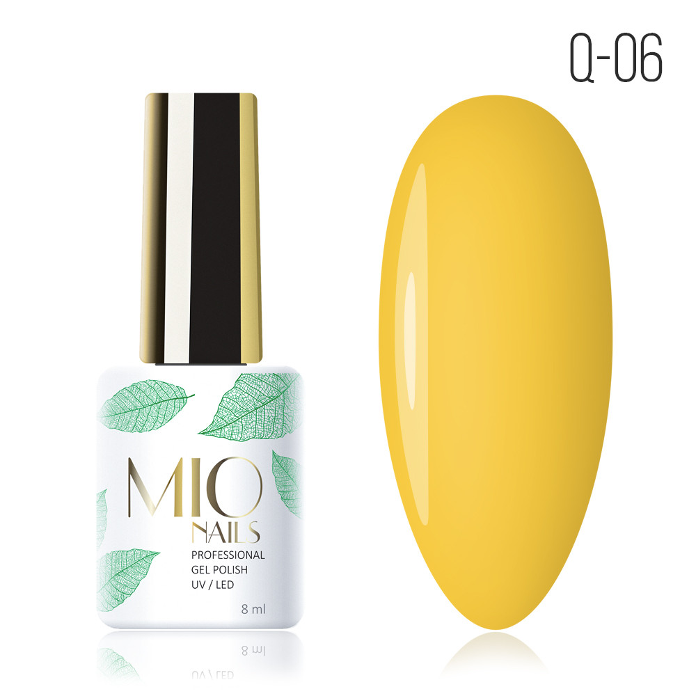 Гель-лак MIO nails, Q-06 Сочный лимон, 8 мл