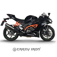 Защита RACE RAIL KAWASAKI ZX-6R `09-`18, ZX-6R 636 `13-`20 "CRAZY IRON"