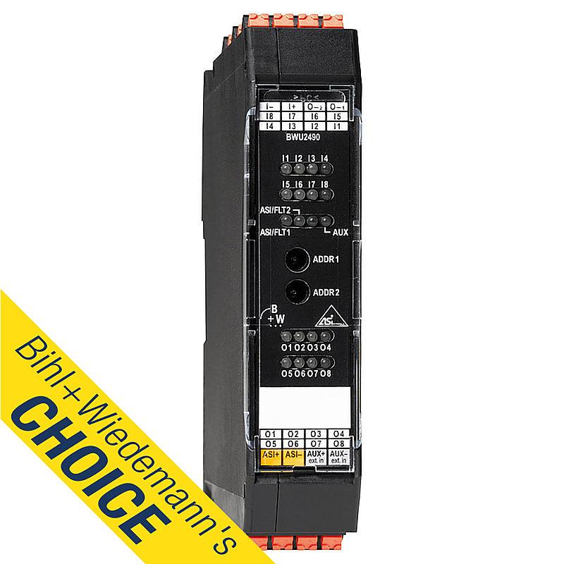 ASi Digital I/O Module, IP20, 8I/8O - фото 1 - id-p165351625