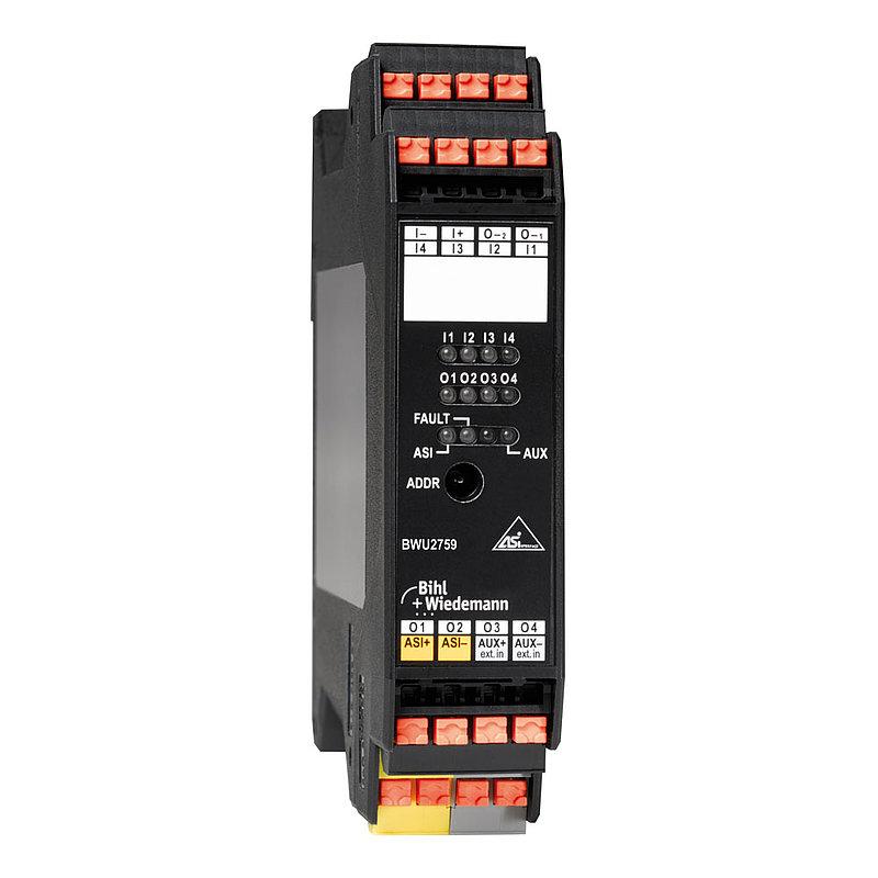 ASi Digital I/O Module, IP20, 4I/4O - фото 1 - id-p165351628