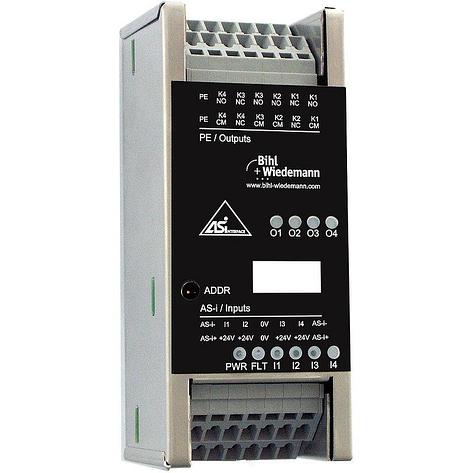 ASi Digital I/O Module in Stainless Steel, IP20, 4I/4RO, фото 2