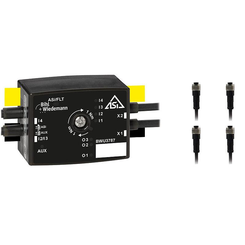 Active Distributor ASi Motor Module for Lenze Smart Motor, IP67, 4I/3O