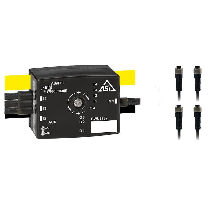Active Distributor ASi Motor Module for SEW MOVIMOT with binary control, IP67, 4I/4O