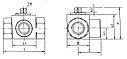 Кран шаровой гидравлический трёхходовой S27 (22*1,5) L SW9 (RSAP 3V, лёгкая серия) нар.р., фото 2