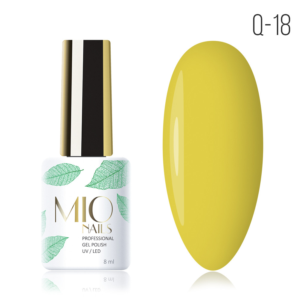 Гель-лак MIO nails Q-18 Желтая акация, 8 мл