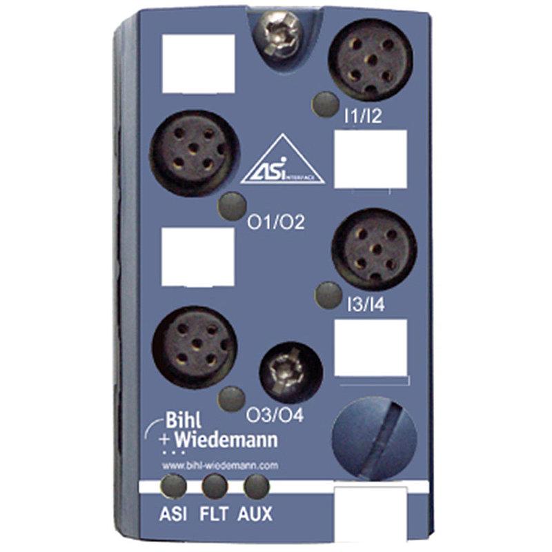 ASi Digital I/O Module, IP67, M12, 4I/4O