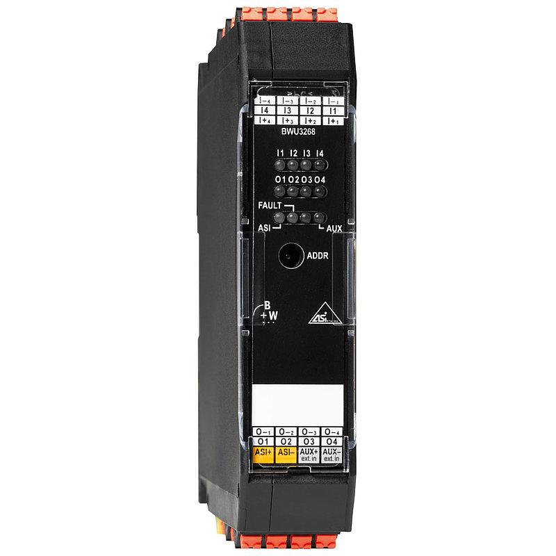 ASi Digital I/O Module, IP20, 4I/4O