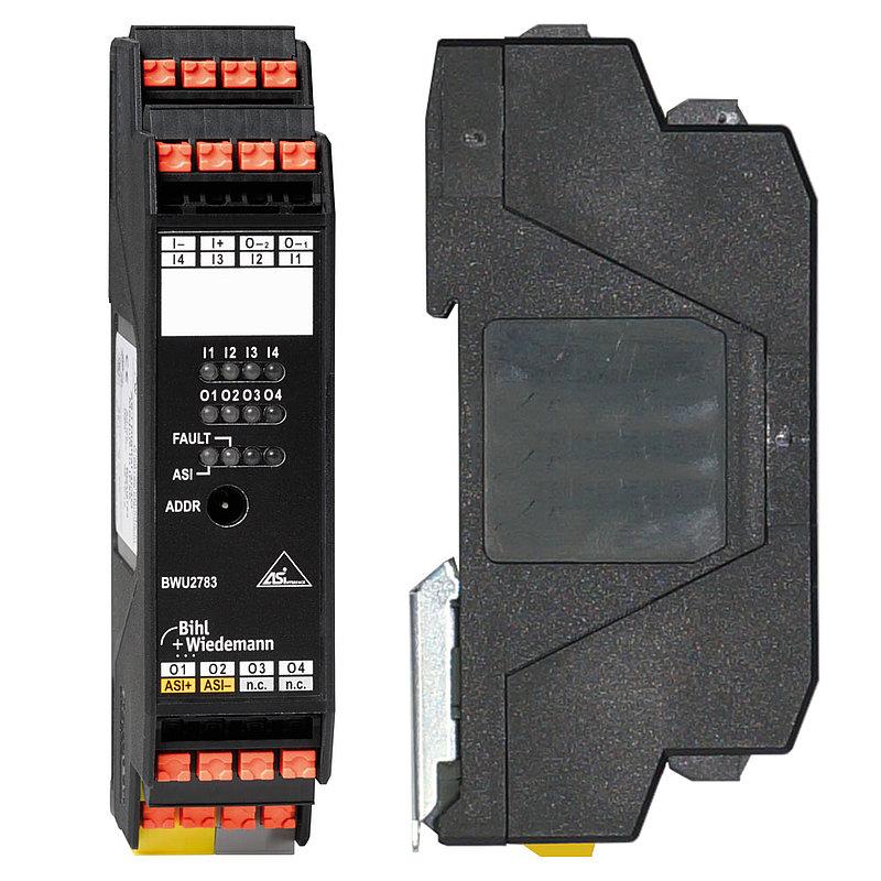 ASi Digital I/O Module, IP20, 4I/4O