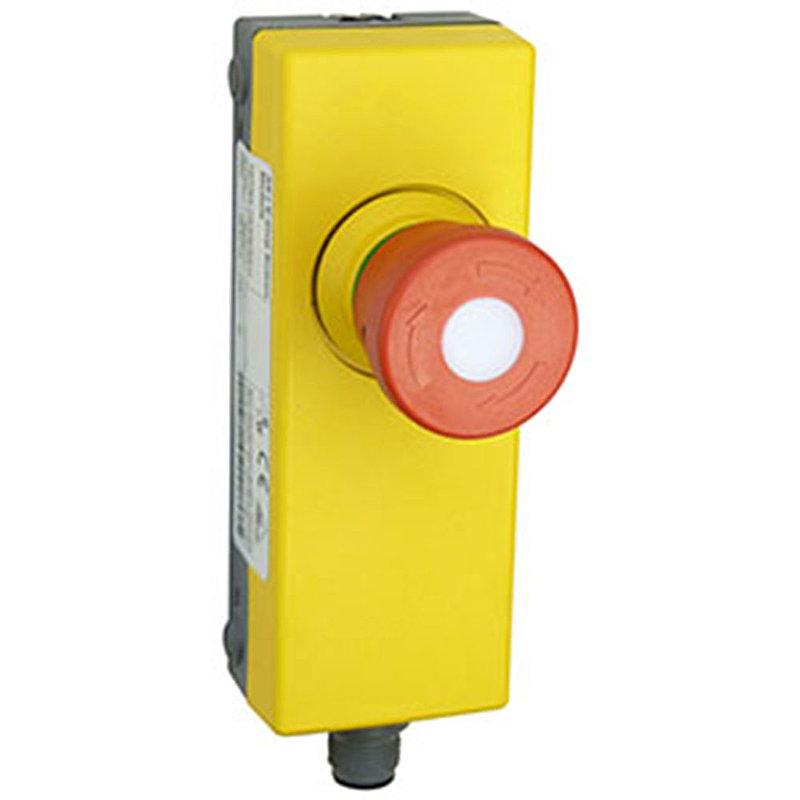 E-STOP Button Module, lighted (red/green), retaining clip