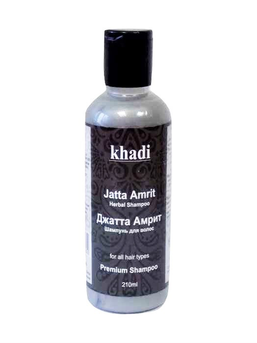 Травяной Премиум Шампунь Джатта Амрит Кхади, Jatta Amrit Shampoo Khadi, 210мл - от выпадения волос