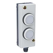ASi Light Button Module, lighted (white/blue), screw mounting