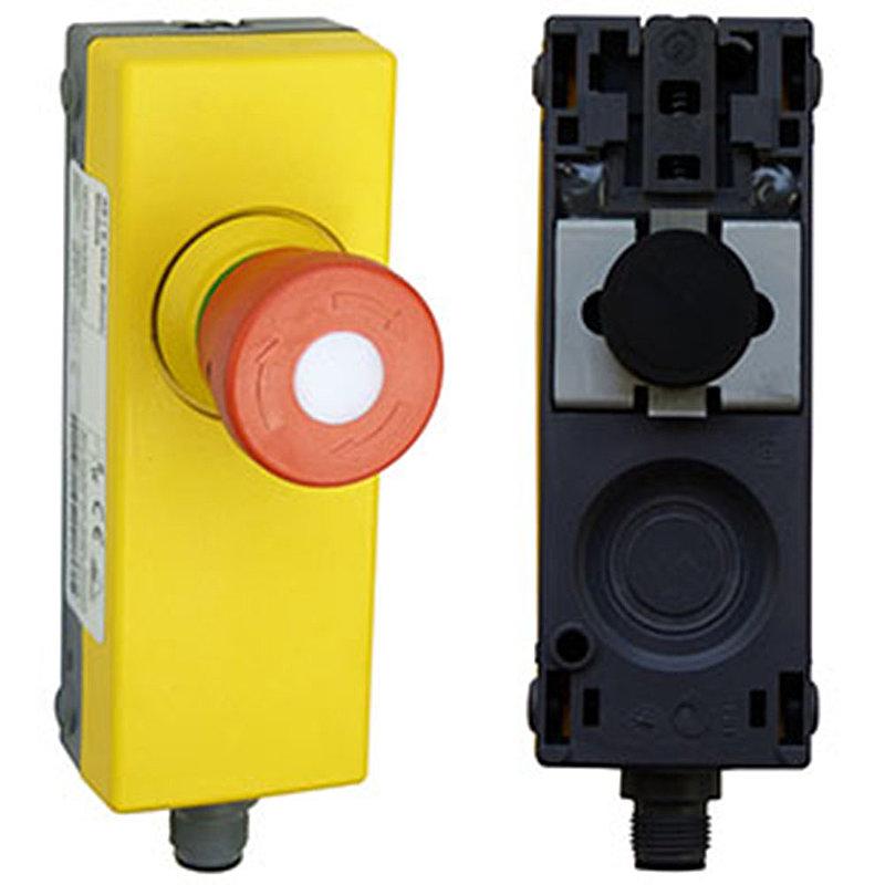 E-STOP Button Module, lighted (red/green), magnet