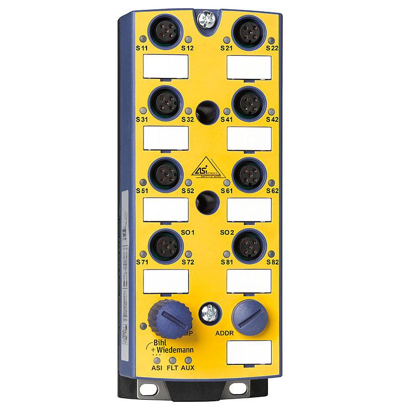 ASi Safety I/O Module, IP67, M12, 6-8SI/2SO/16I/16O