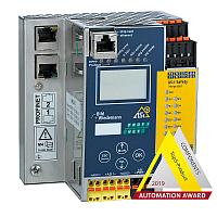 ASi-5/ASi-3 PROFIsafe via PROFINET Gateway with integrated Safety Monitor, 2 ASi-5/ASi-3 masters