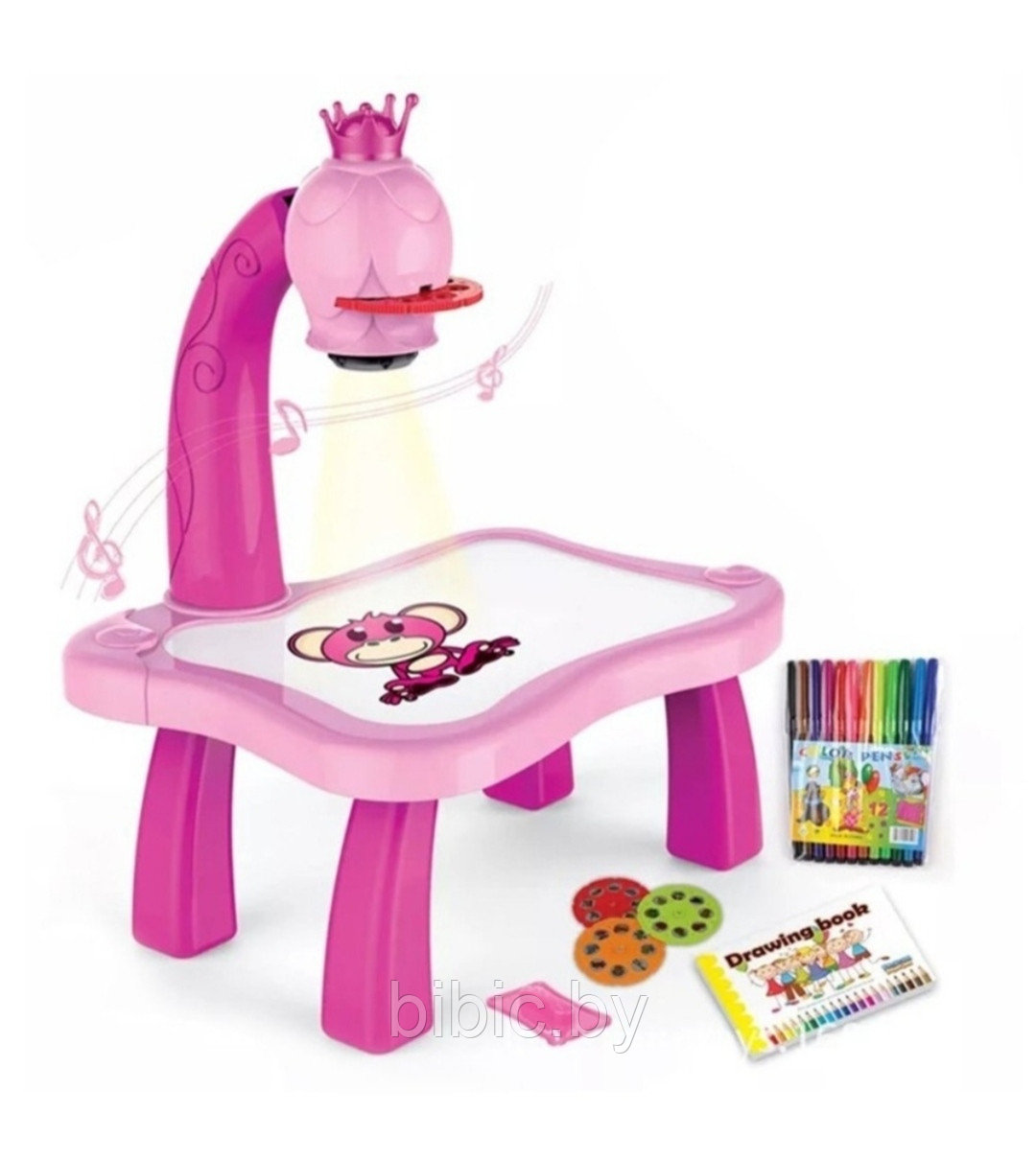 Детский столик с проектором для рисования - фото 3 - id-p165356002