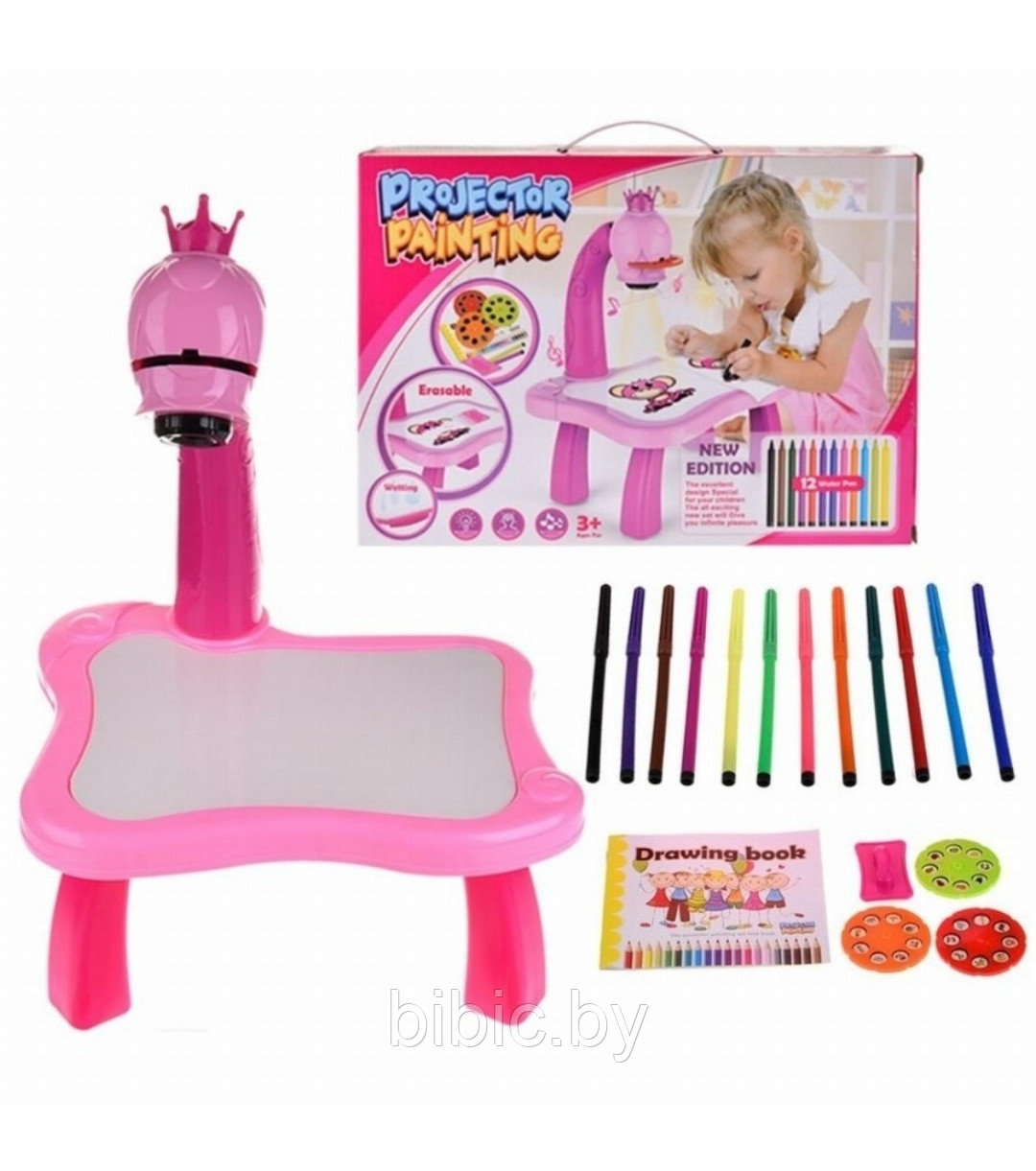 Детский столик с проектором для рисования - фото 6 - id-p165356002