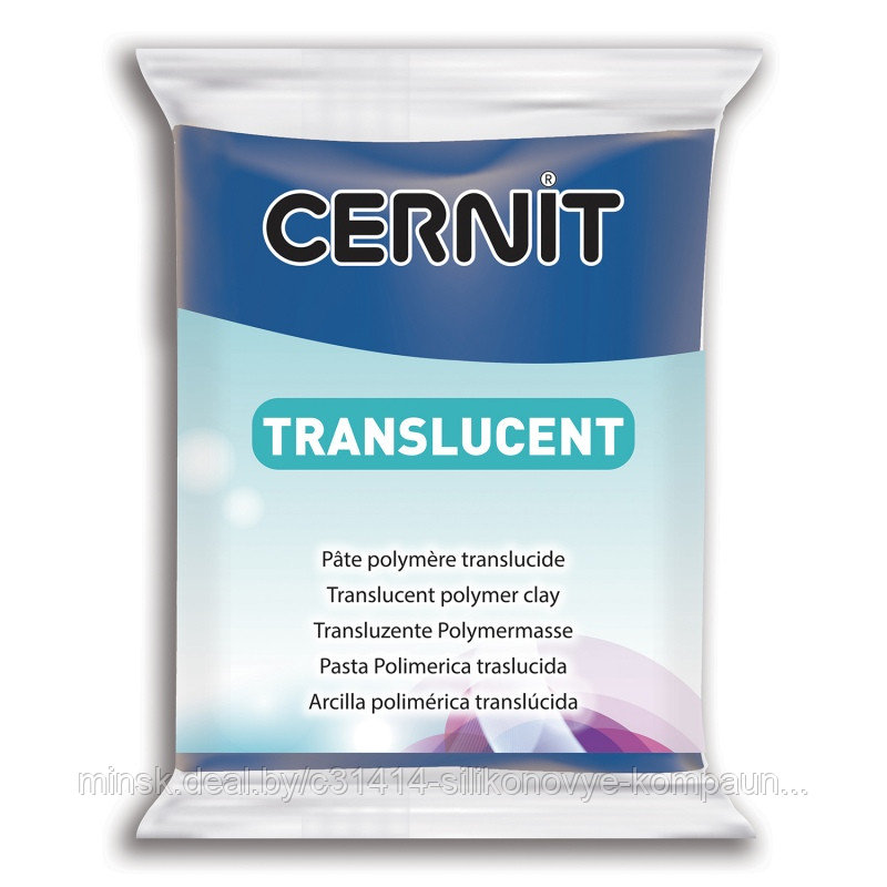 Пластика Cernit TRANSLUCENT 56-62 гр. 275 прозрачный сапфир - фото 1 - id-p68900186