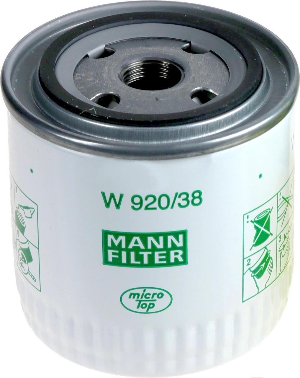 Mann-Filter W 920/38 Фильтр масляный - фото 1 - id-p165356330