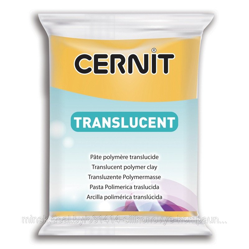 Пластика Cernit TRANSLUCENT 56-62 гр. 721 прозрачный янтарь
