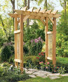 Пергола-арка садовая из массива сосны "Дачная Люкс №2"