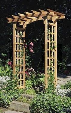 Пергола-арка садовая из массива сосны "Дачная Люкс №3"