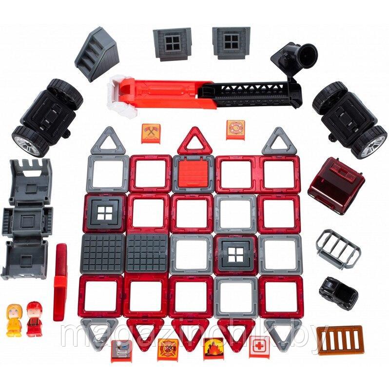 Магнитный конструктор Amazing Rescue Set LQ659, 68 дет, аналог Magformers Amazing Rescue Set - фото 5 - id-p165362461