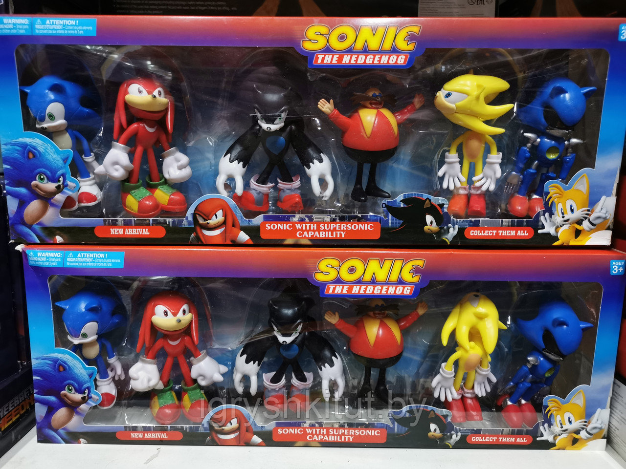 Набор фигурок героев из м/ф Соник (Sonic 2), 6 героев, арт.962465 - фото 4 - id-p164871870